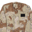 Army Mens Military Jacket Beige Camouflage XS Fashion