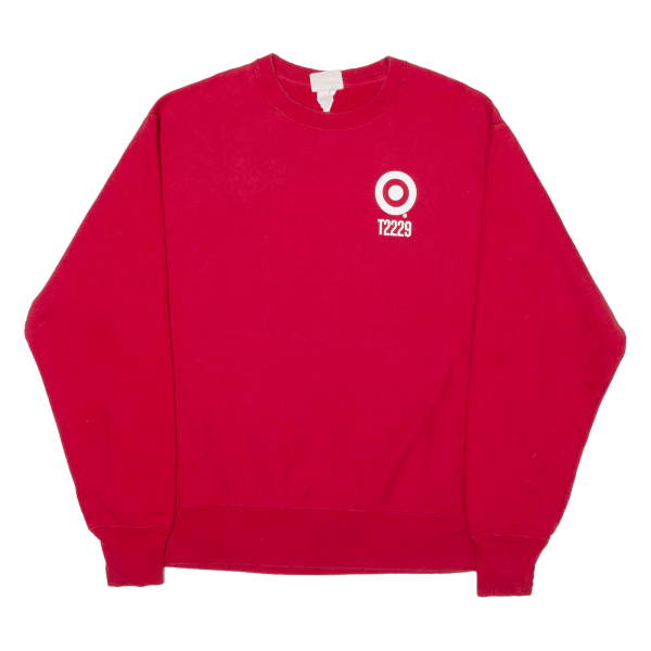 CHAMPION REVERSE WEAVE Work Shirt Mens Sweatshirt Red L Online Sale