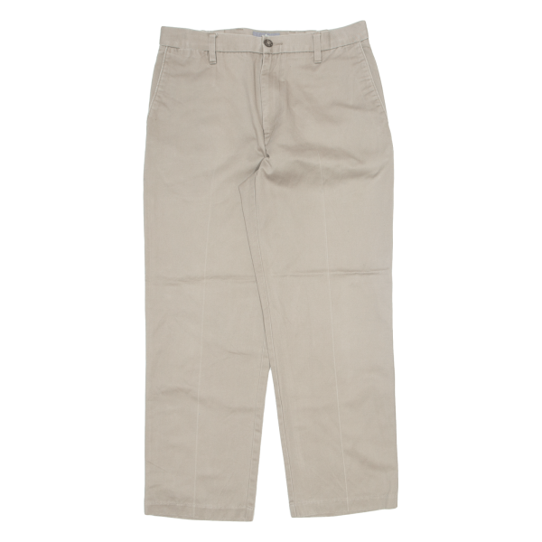 DOCKERS D3 Khaki Mens Trousers Beige Classic Straight W32 L30 Cheap