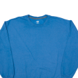 ATHLETIC WORKS Mens Sweatshirt Blue L Hot on Sale