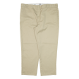 DICKIES 874 Workwear Mens Trousers Beige Regular Straight W44 L30 Cheap