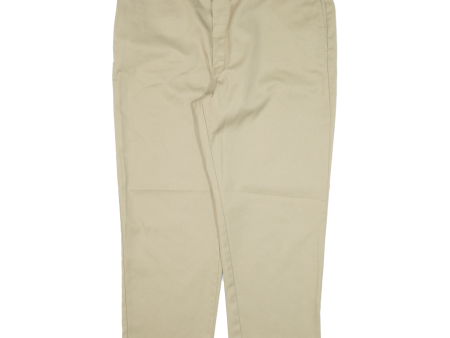 DICKIES 874 Workwear Mens Trousers Beige Regular Straight W44 L30 Cheap