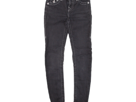 TRUE RELIGION Womens Jeans Black Slim Skinny W24 L27 Online now