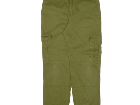 Cargo Womens Trousers Green Regular Tapered W31 L27 Online