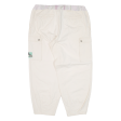 Cargo Womens Trousers Cream Loose Tapered W34 L26 on Sale