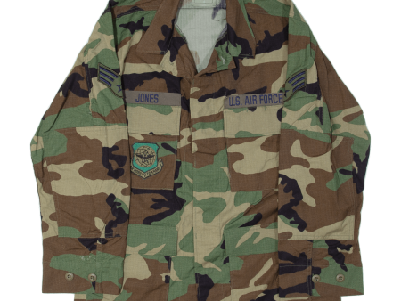 AMERICAN APPAREL INC US Air Force Woodland Short Mens Military Jacket Green Camouflage S Online Hot Sale