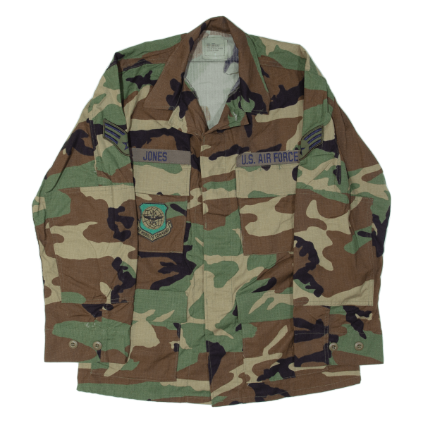 AMERICAN APPAREL INC US Air Force Woodland Short Mens Military Jacket Green Camouflage S Online Hot Sale