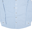 Mens Shirt Blue 90s Gingham Long Sleeve M Online Sale