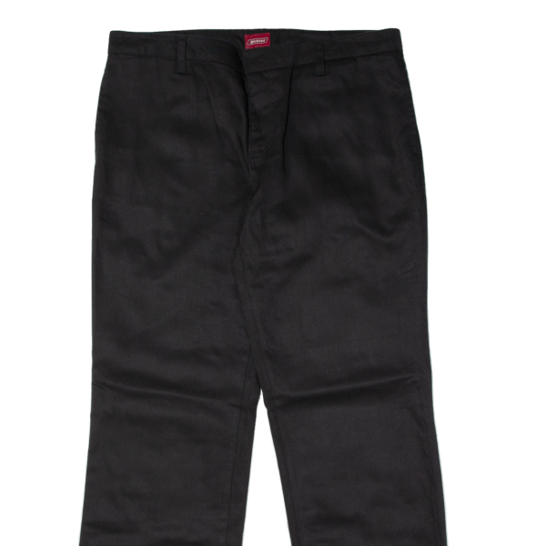 DICKIES Workwear Womens Trousers Black Regular Straight W36 L32 Supply