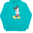 DISNEY Mickey Mouse Mens Green Hoodie S on Sale