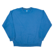 ATHLETIC WORKS Mens Sweatshirt Blue L Hot on Sale