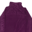 CALVIN KLEIN Womens Fleece Purple 1 4 Zip L Discount