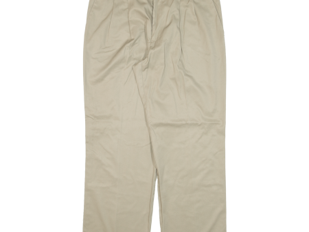 DOCKERS Mens Trousers Beige Classic Straight W34 L30 For Cheap