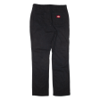 DICKIES Workwear Womens Trousers Black Regular Straight W30 L30 For Cheap