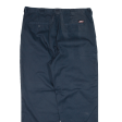 DICKIES Workwear Mens Trousers Blue Regular Straight W37 L30 Online Sale