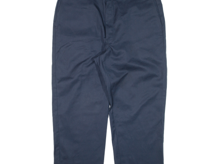 DICKIES Workwear Mens Trousers Blue Regular Straight W38 L24 Hot on Sale