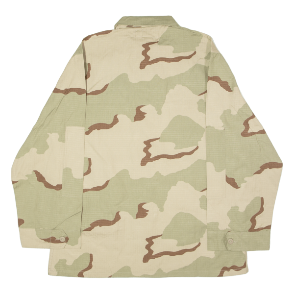 BRENTS Mens Military Jacket Beige Camouflage L For Sale