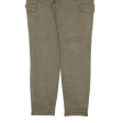 CHICOREE Cargo Womens Trousers Green Regular Tapered W33 L28 Online