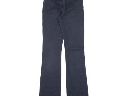 DICKIES Workwear Womens Trousers Blue Slim Bootcut W26 L31 Hot on Sale