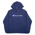 CHAMPION Womens Blue Hoodie L Cheap