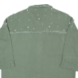 Embellished Pearl Womens Shirt Green 90s 3 4 Sleeve L on Sale