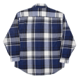 C&A Mens Heavy Shirt Blue Plaid Long Sleeve M Online Sale