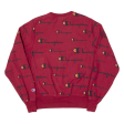 CHAMPION Reverse Weave Mens Sweatshirt Maroon S Hot on Sale