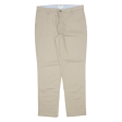 DOCKERS Athletic Fit Khaki Mens Trousers Beige Regular Straight W34 L32 For Discount