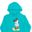 DISNEY Mickey Mouse Mens Green Hoodie S on Sale