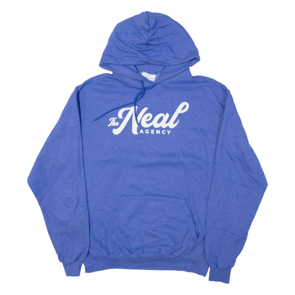 CHAMPION The Neal Agency Mens Blue Hoodie L Online Hot Sale