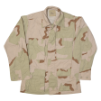 Army Mens Military Jacket Beige Camouflage XS For Sale