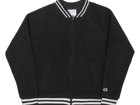 CHAMPION Fleece Mens Track Jacket Black S Discount