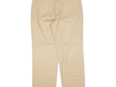 DOCKERS D2 Khaki Mens Trousers Beige Regular Straight W34 L29 Hot on Sale