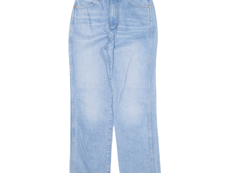 WRANGLER High Rise Womens Jeans Blue Regular Straight W25 L26 Online Sale