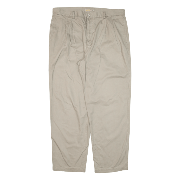 CAMEL Mens Trousers Beige Relaxed Straight W40 L30 Online Hot Sale