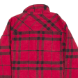 DICKIES Womens Lumberjack Jacket Red Flannel Plaid XL Fashion