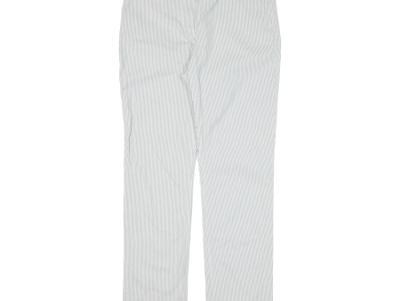 BODEN Striped Womens Trousers Grey Slim Straight W32 L29 For Discount