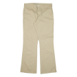 DICKIES Workwear Womens Trousers Beige Slim Bootcut W35 L33 Online now