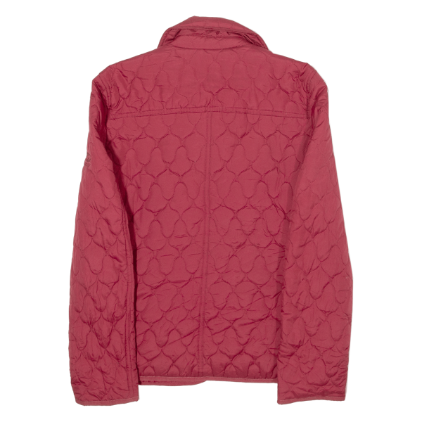 DKNY Womens Quilted Jacket Red S For Discount