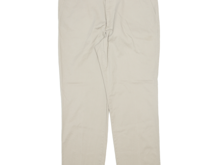 DOCKERS Khaki Mens Trousers Beige Classic Straight W40 L32 on Sale