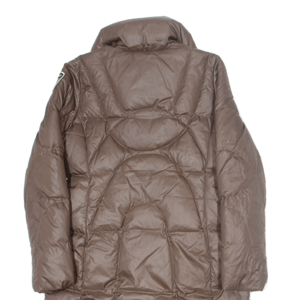 BLAUER Down Insulated Womens Puffer Coat Brown Nylon L Supply