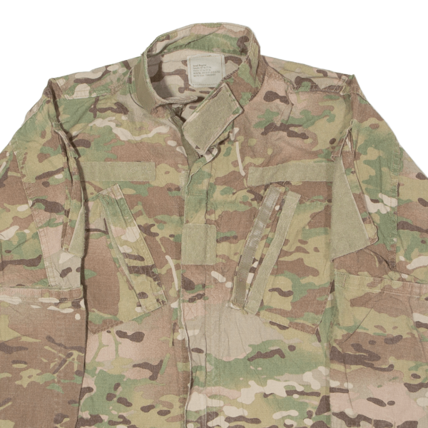 AMERICAN APPAREL, INC Army Combat Mens Military Jacket Green Camouflage S Fashion