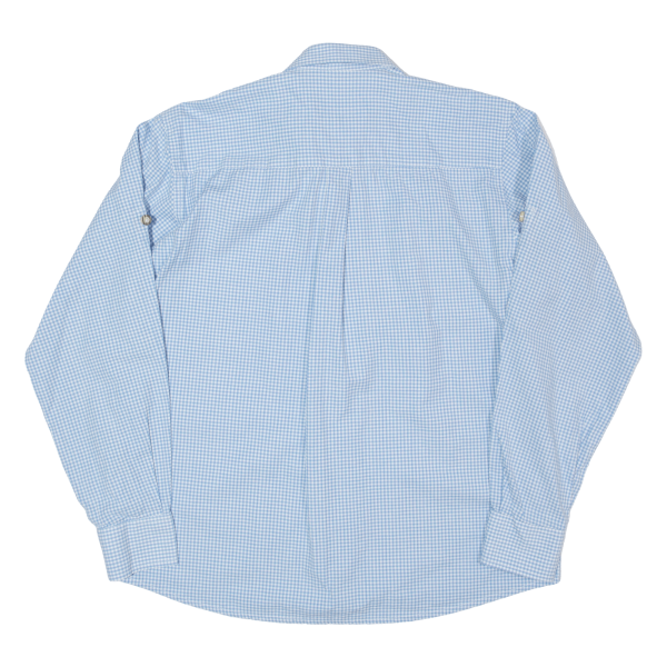 Mens Shirt Blue 90s Gingham Long Sleeve M Online Sale