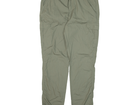 CHICOREE Cargo Womens Trousers Green Regular Tapered W33 L29 Sale