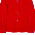 BERRI Womens Corduroy Jacket Red S on Sale