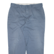 DICKIES Workwear Mens Trousers Blue Regular Straight W38 L28 Online Hot Sale