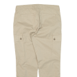 40WOFT Cargo Womens Trousers Beige Regular Tapered W30 L25 on Sale