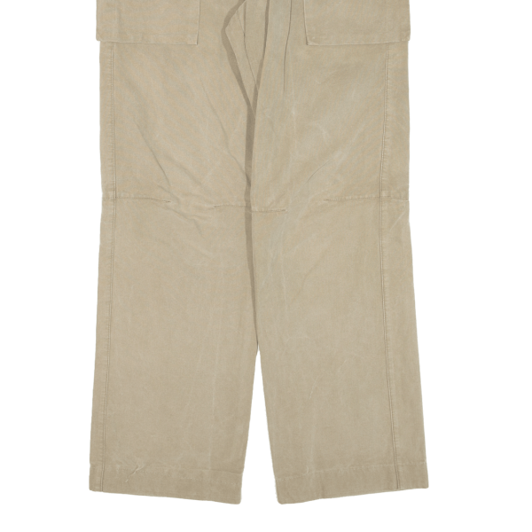 A PROPOS Cargo Womens Trousers Beige Relaxed Straight W33 L31 Sale