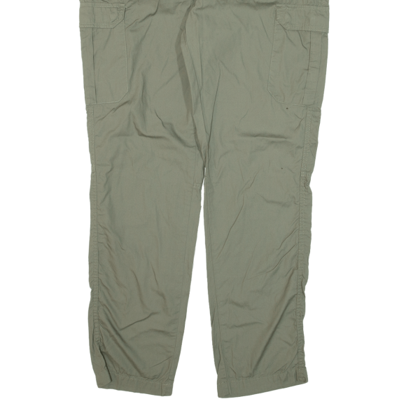 CHICOREE Cargo Womens Trousers Green Regular Tapered W33 L29 Sale