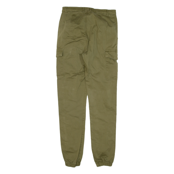 Cargo Womens Trousers Green Slim Tapered W26 L28 Cheap